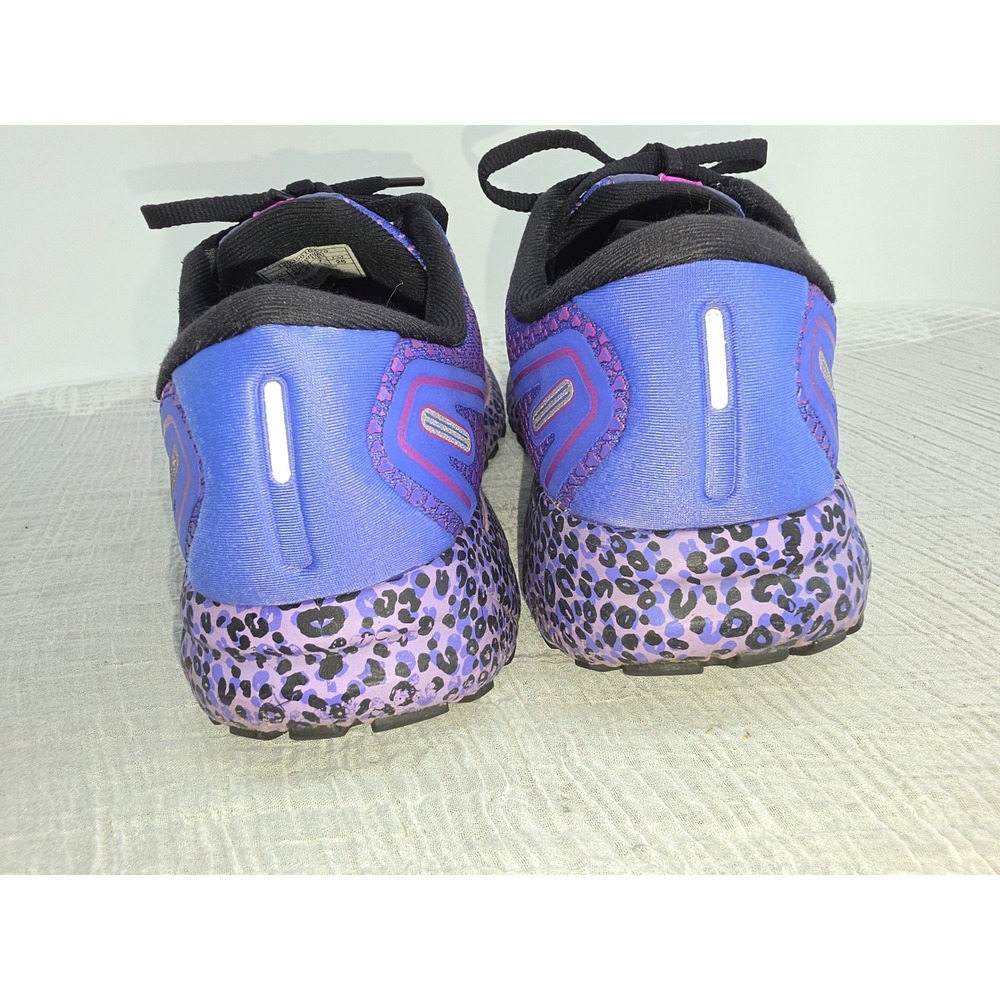 Brooks Ghost 14 Purple Leopard Print Running Shoes Womens 1203561B567 - Picture 7 of 9